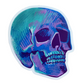Cool Blue Skull Sticker